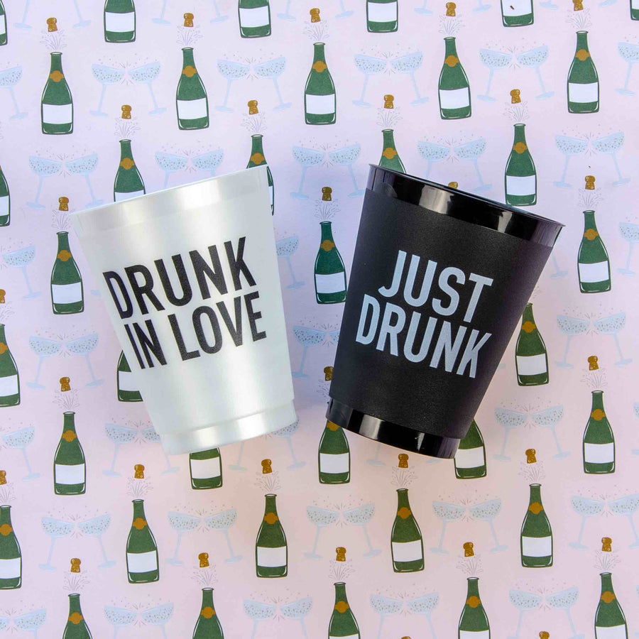 Drunk In Love Bachelorette Party Cups, Drinkware