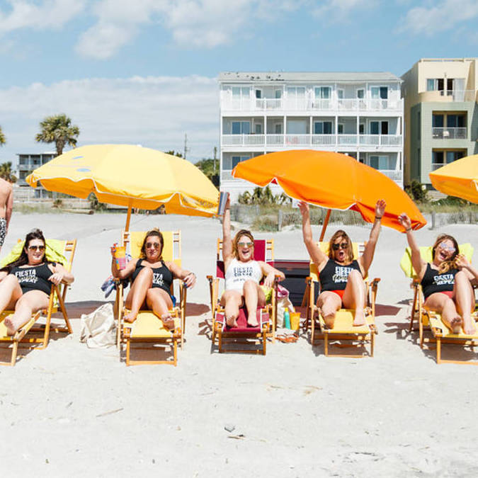Charleston Bachelorette Party Ideas - Beach Day with Folly Beach Chair Company - Stag & Hen
