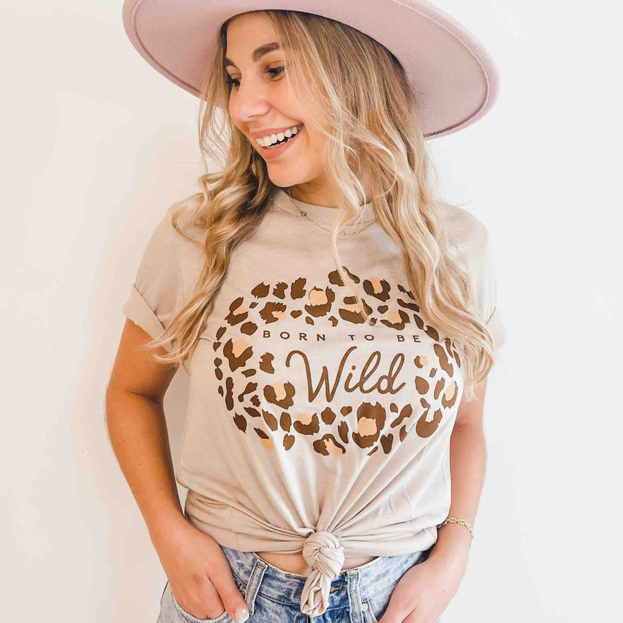 Born To Be Wild Bachelorette Party Bridal Tees | Bridesmaid Shirts | Jungle Leopard Cheetah Print Gifts, Favors, Decor, Accessories, TShirts