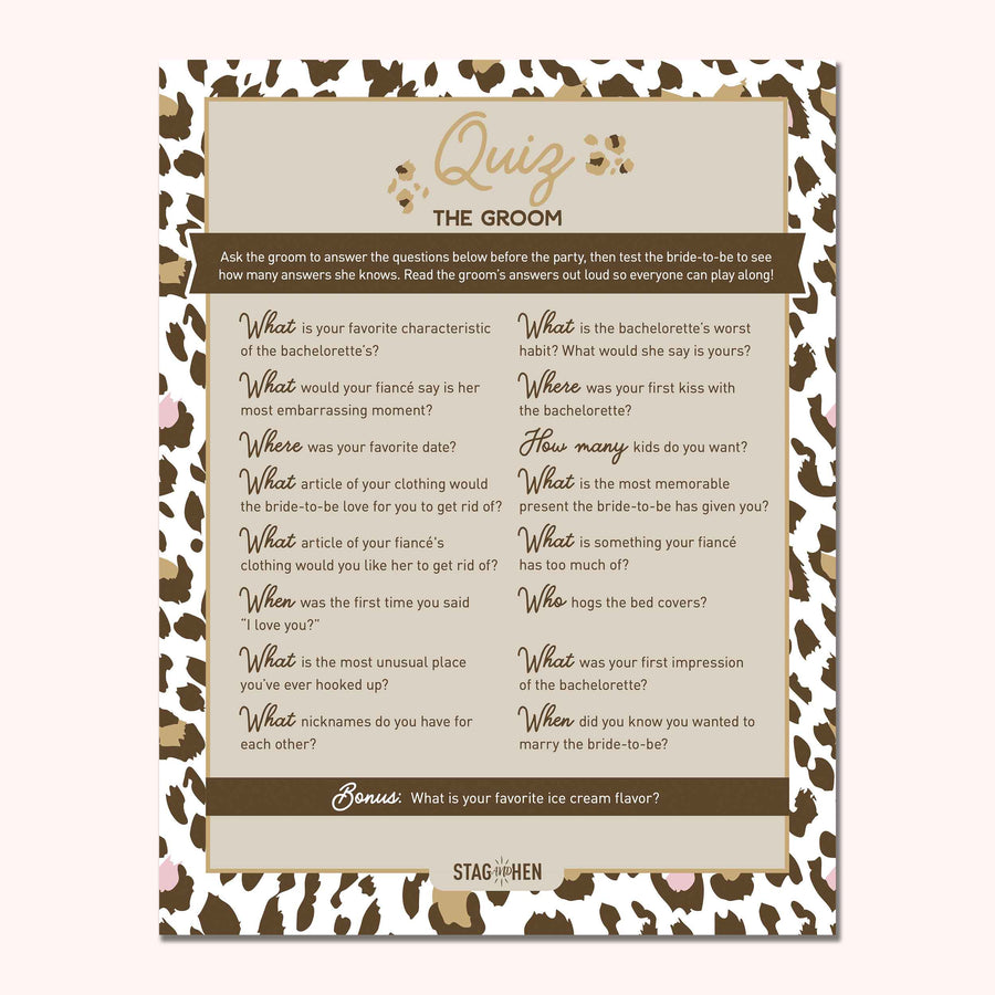 Last Rumble In The Jungle Animal Print Party Games