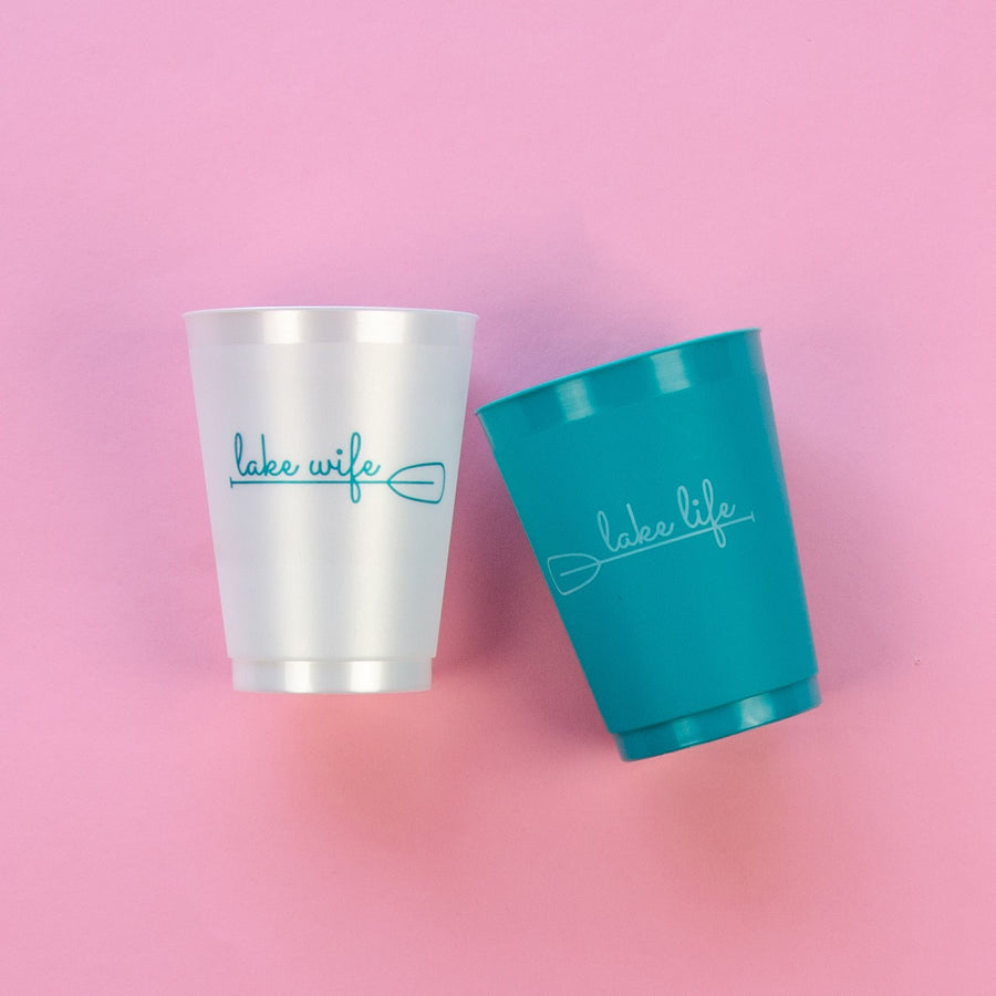 Bachelorette Party Cups, Tumblers, Drinkware | Lake Life, Lake Wife
