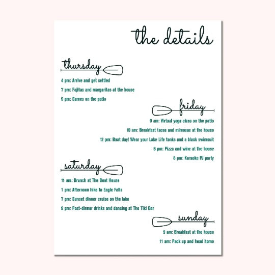 The Last Splash Bachelorette Party Invitation