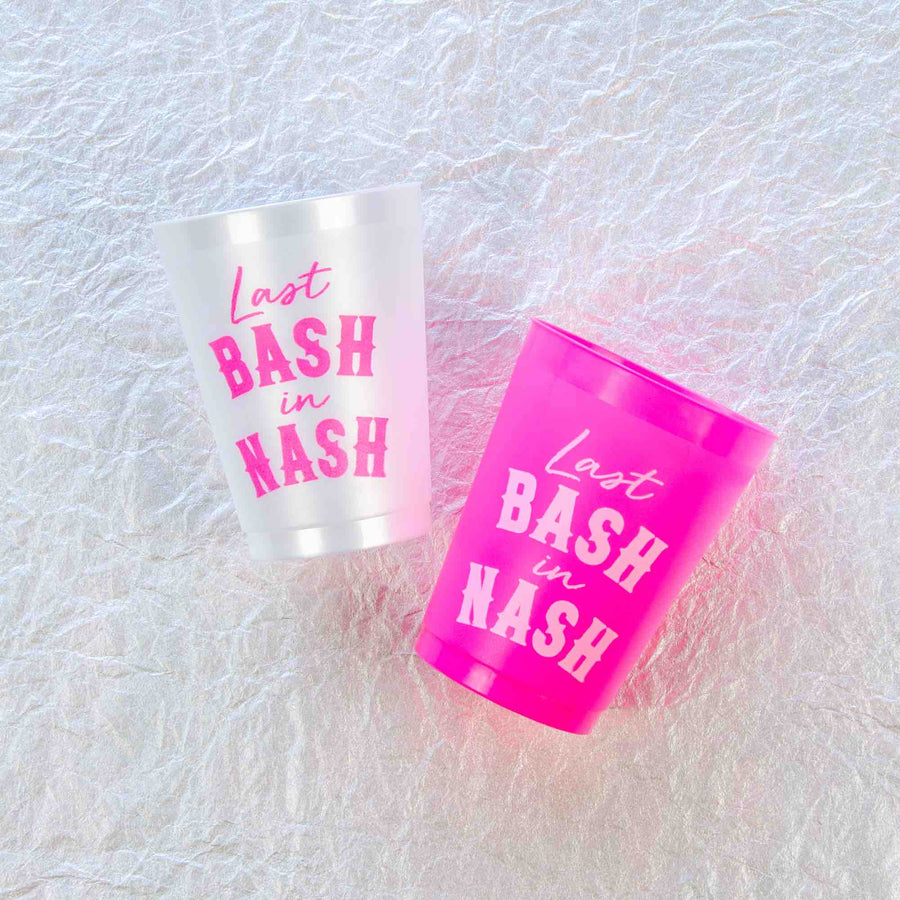 Bachelorette Party Cups, Tumblers, Drinkware | Last Bash In Nash, Nashville Bachelorette Party