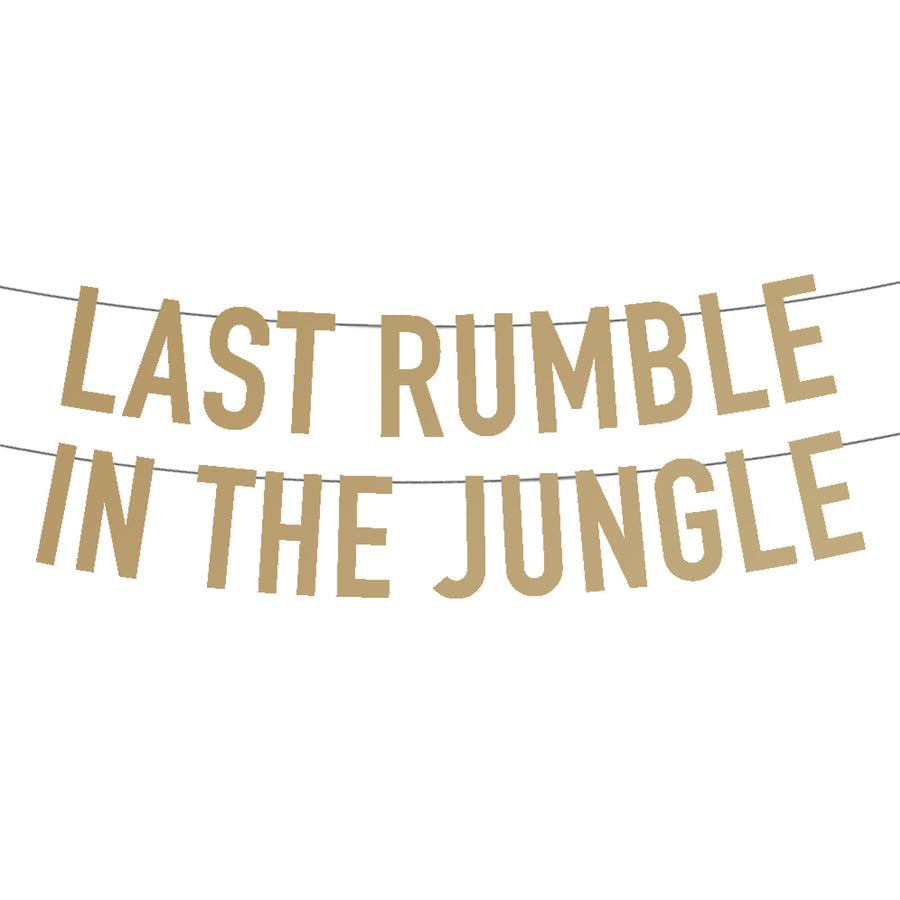 Last Rumble In The Jungle Party Banner