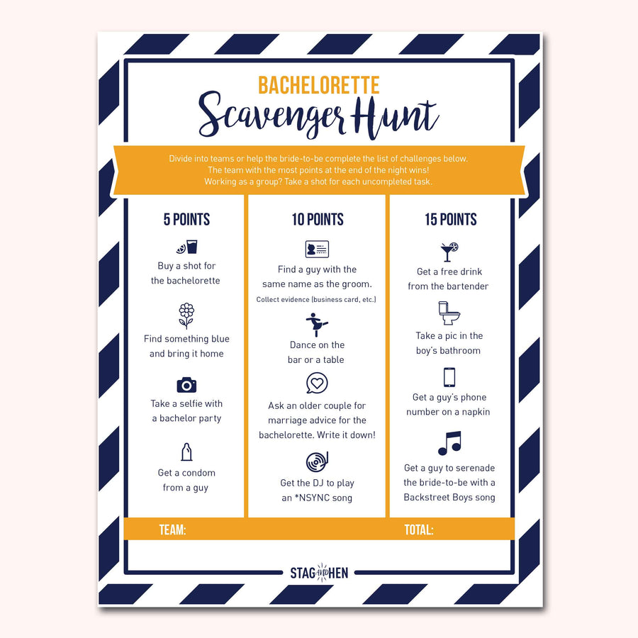 Nautical Bachelorette Party Games | Digital Download | Printable PDF Party Activity