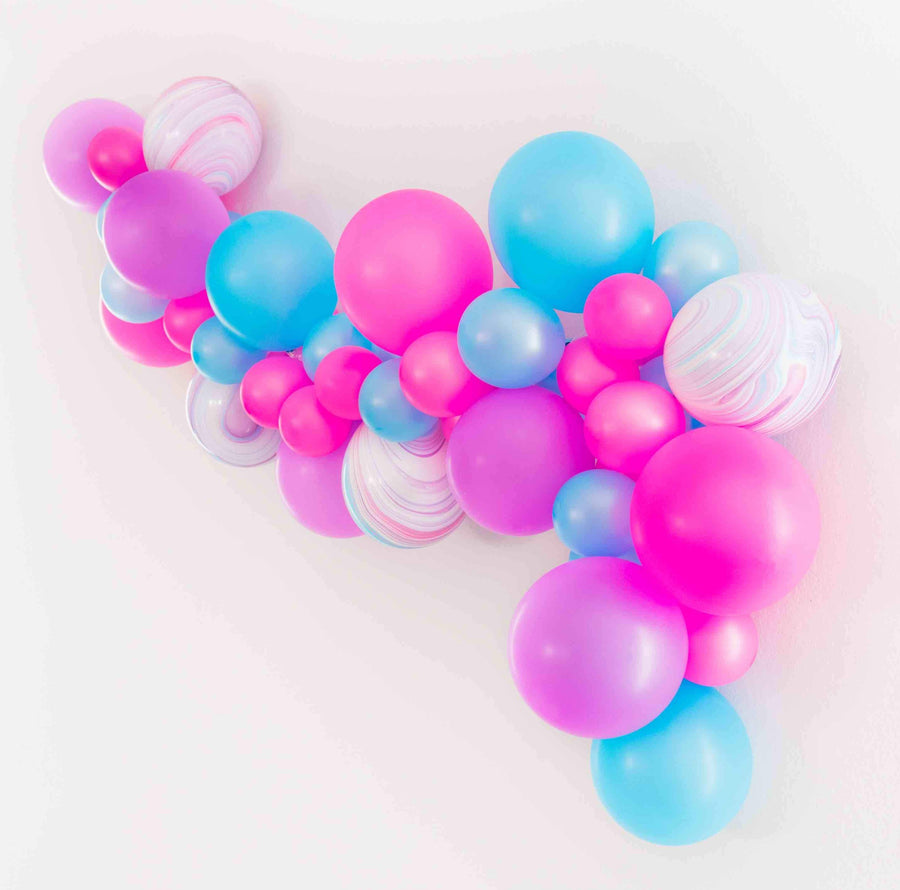Neon 1990s DIY Bachelorette Party Balloon Garland | We Like To Party Bachelorette Party Decorations, Favors, Accessories, Supplies