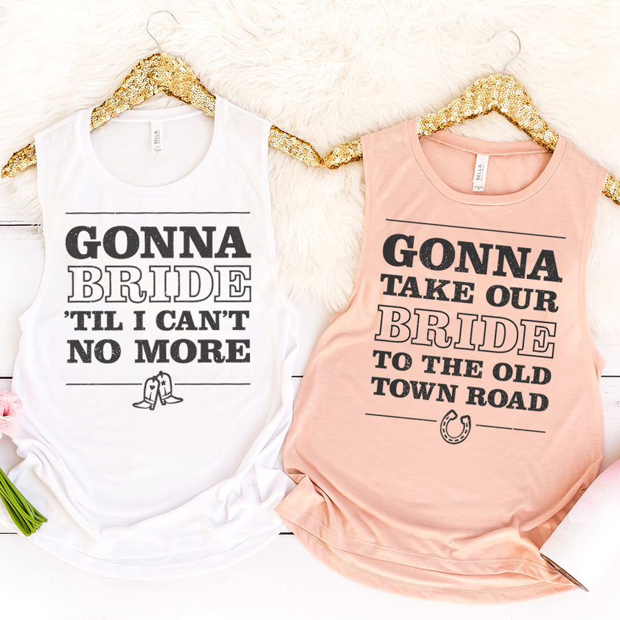 Old Town Road Bachelorette Party Tanks | Scottsdale Bachelorette Party Shirts