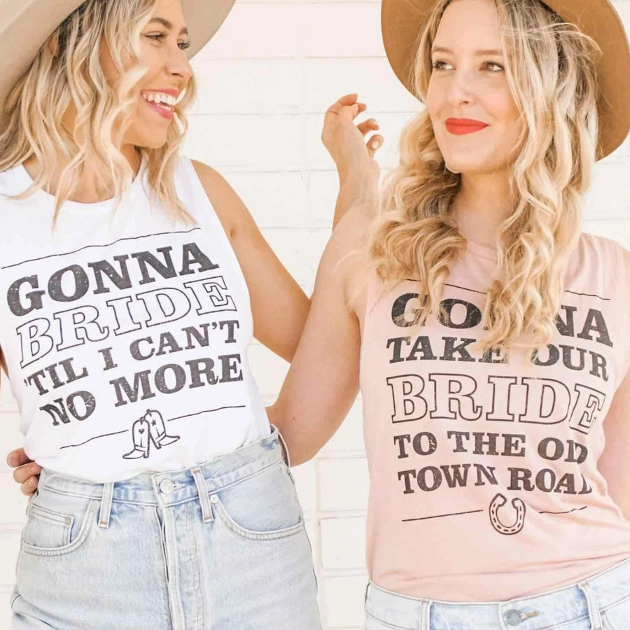 Old Town Road Bachelorette Party Tanks | Scottsdale Bachelorette Party Shirts