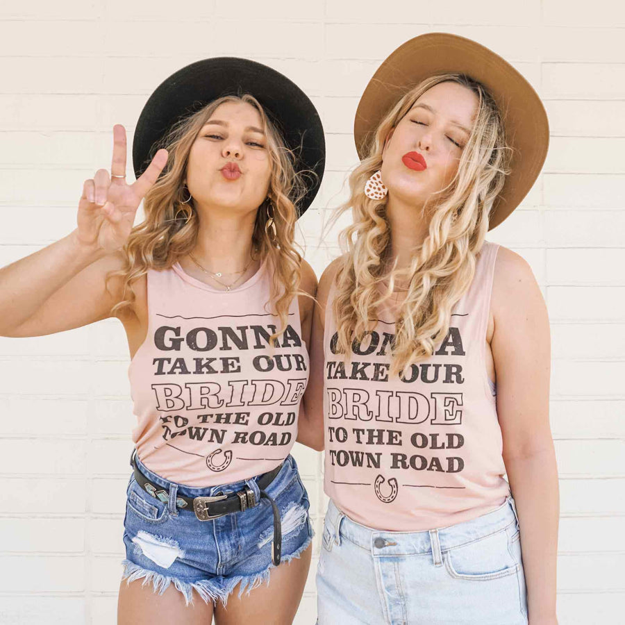 Old Town Road Bachelorette Party Tanks | Scottsdale Bachelorette Party Shirts