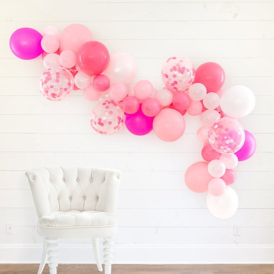Pink DIY Bachelorette Party Balloon Garland | Bride's Babes Bachelorette Party Decorations, Favors, Accessories