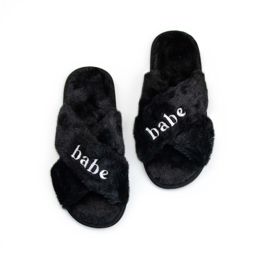 Bachelorette Party Fuzzy Slippers | Bridal Slippers