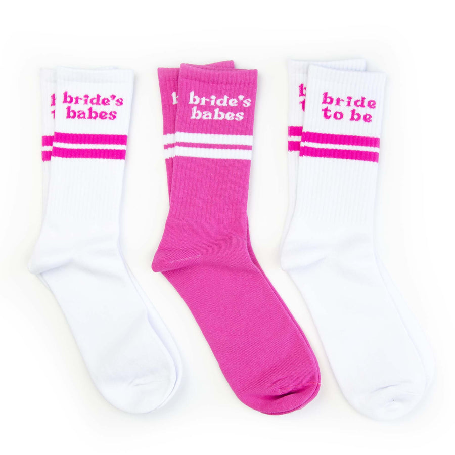 Bachelorette Party Retro Ribbed Tube Socks