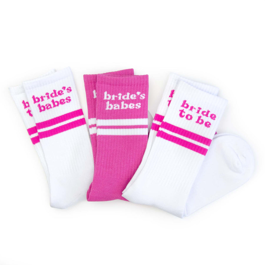 Bachelorette Party Retro Ribbed Tube Socks