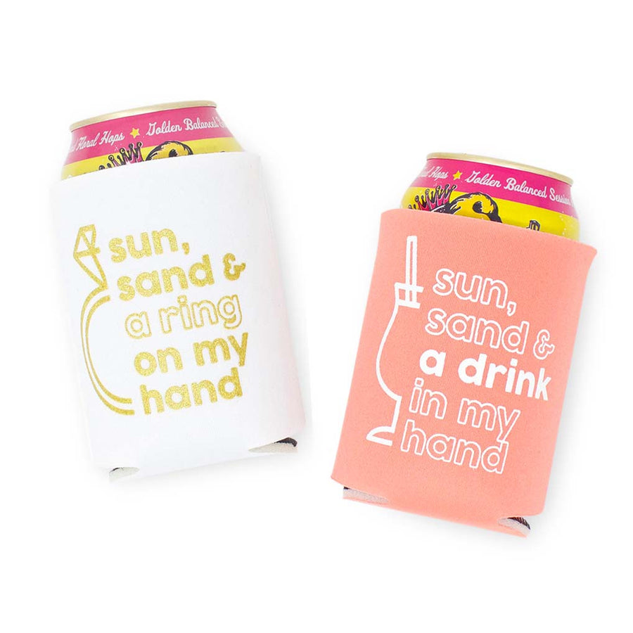 Bachelorette Party Koozies - Sun, Sand & A Drink in My Hand