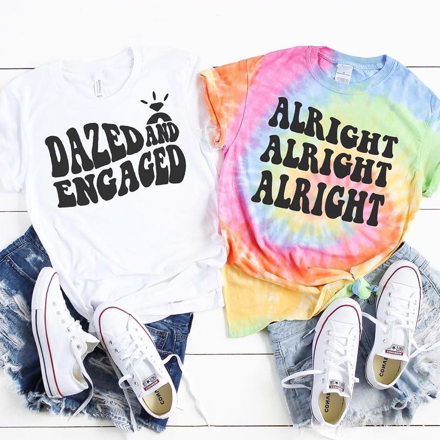 Tie Dye Bachelorette Party Shirt - Austin Bachelorette Shirt - Dazed & Engaged