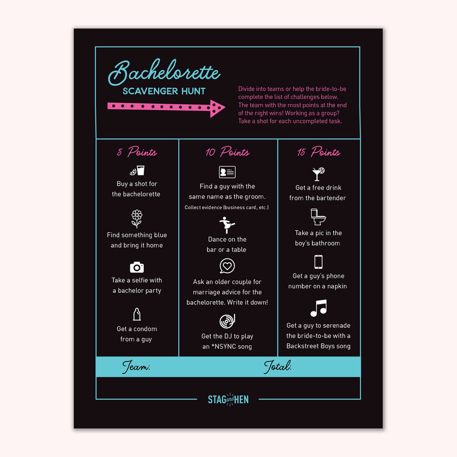 Printable Bachelorette Party Games | Vegas Now Vows Later, Las Vegas, Sin City | Scavenger Hunt, Groom Quiz, Bachelorette Quiz | Digital Download, PDF