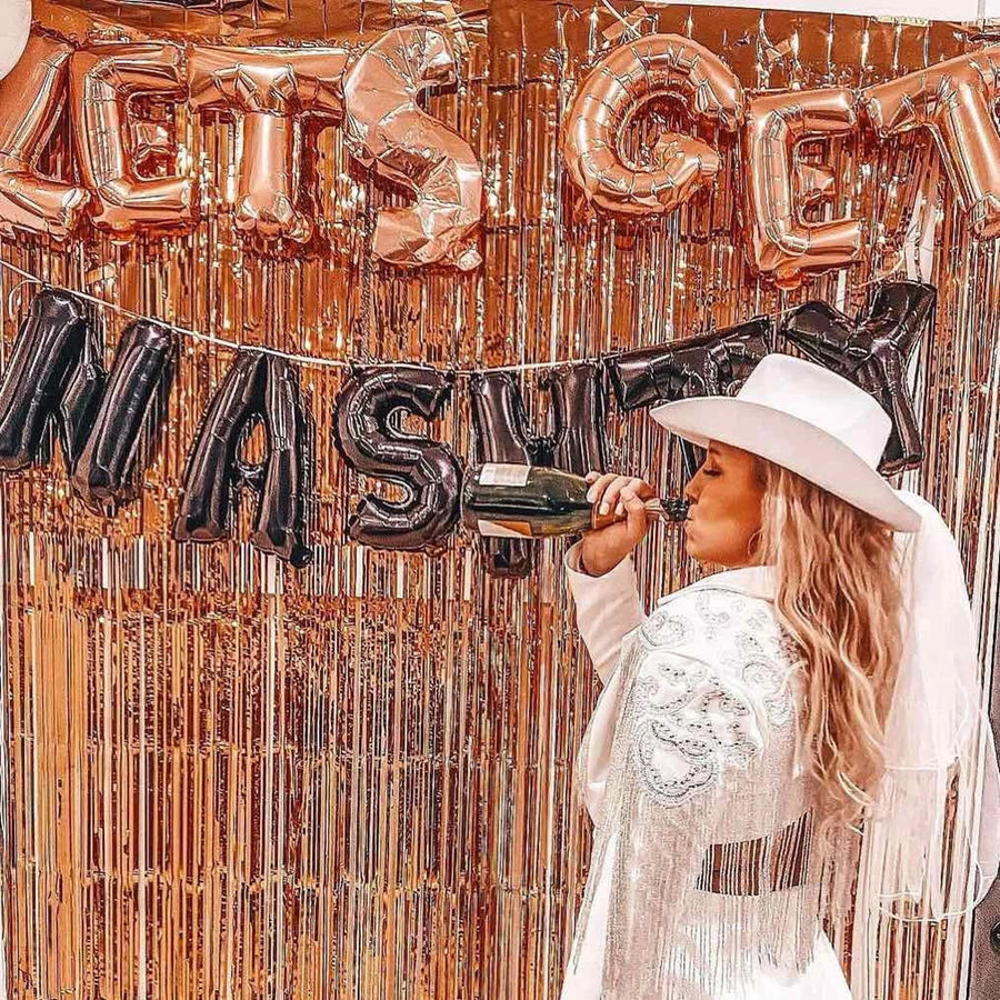 Cowboy Hat Veil for Bride | Country Western Bachelorette Party | Pink Black Cow Print Cowgirl Party Hat | Nashville Austin Bridesmaid Gifts