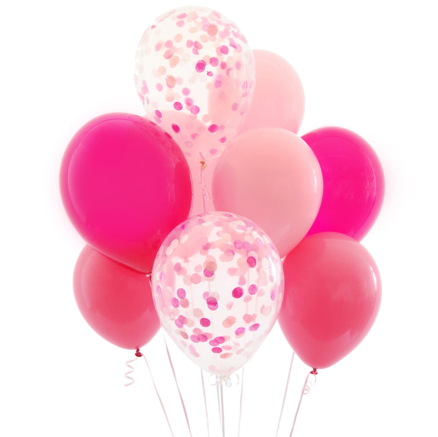 Pink Confetti Balloon Bundle - Stag & Hen