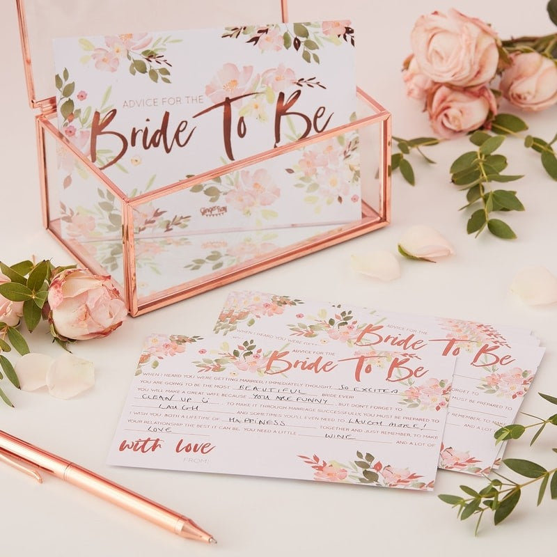 Floral Bride To Be "Mad Libs"