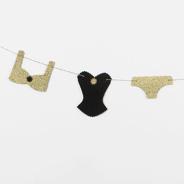 Lingerie Shower Garland - Stag & Hen